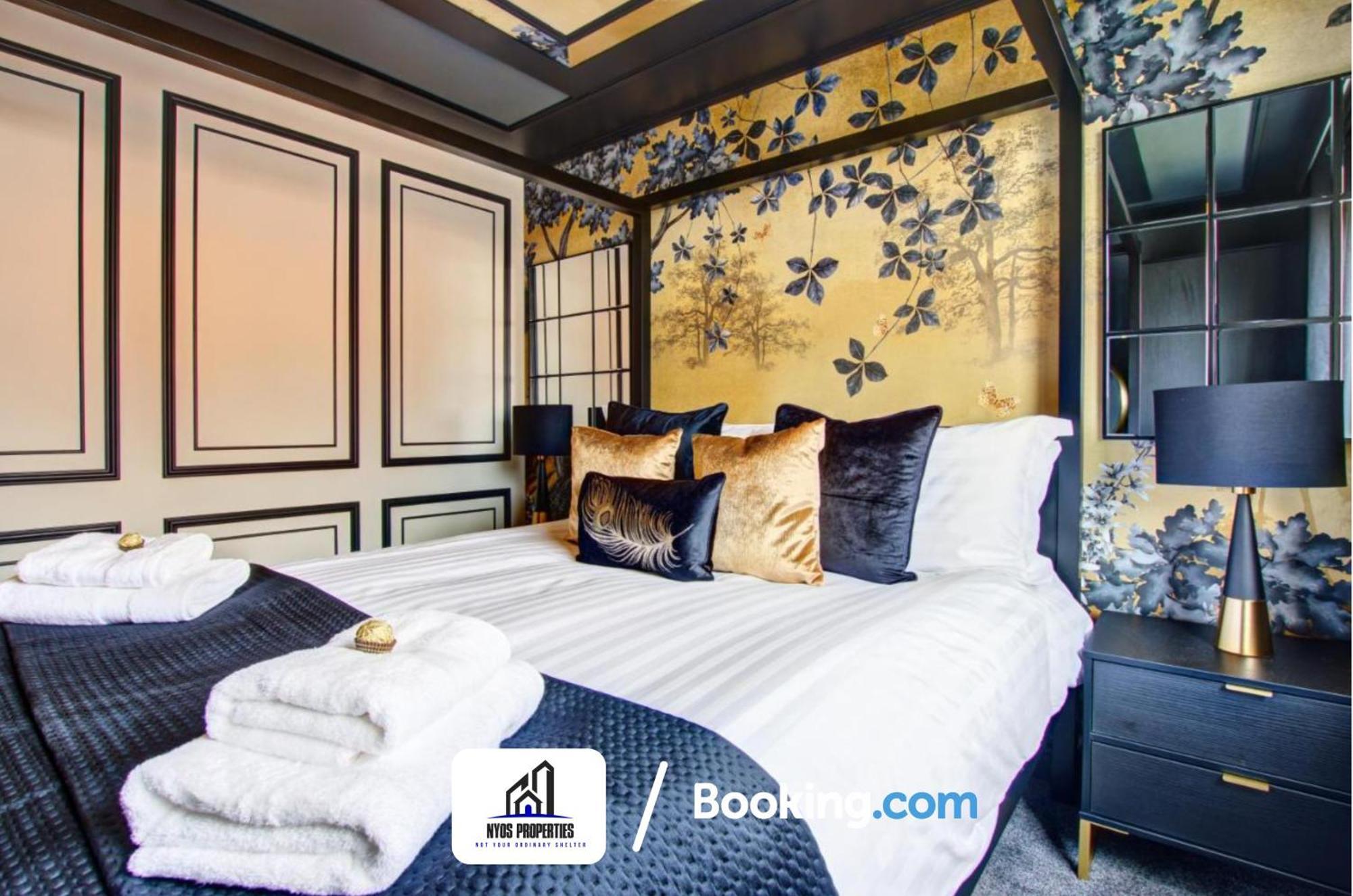 3 Bedroom Home By Nyos Properties Short Lets & Serviced Accommodation Manchester With Garden 외부 사진